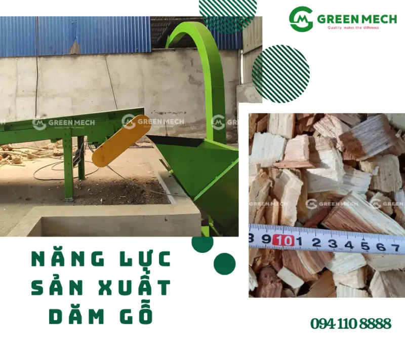Năng lực sản xuất dăm gỗ