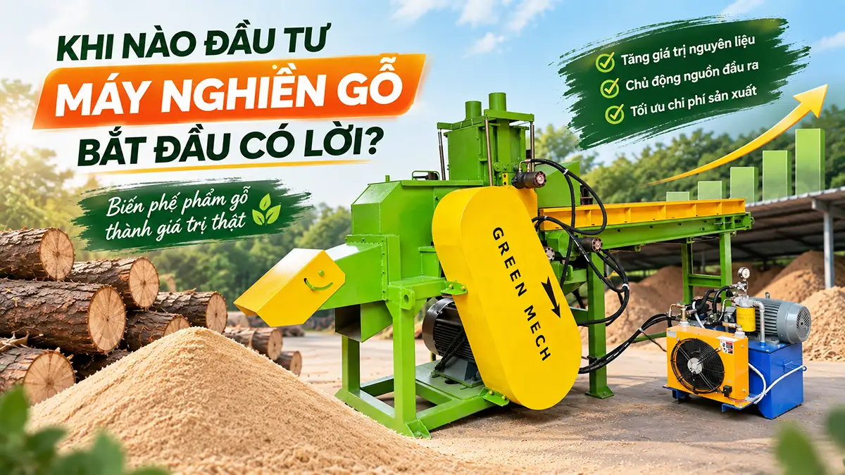 Khi nào đầu tư máy nghiền gỗ bắt đầu có lợi? Cách tính hòa vốn