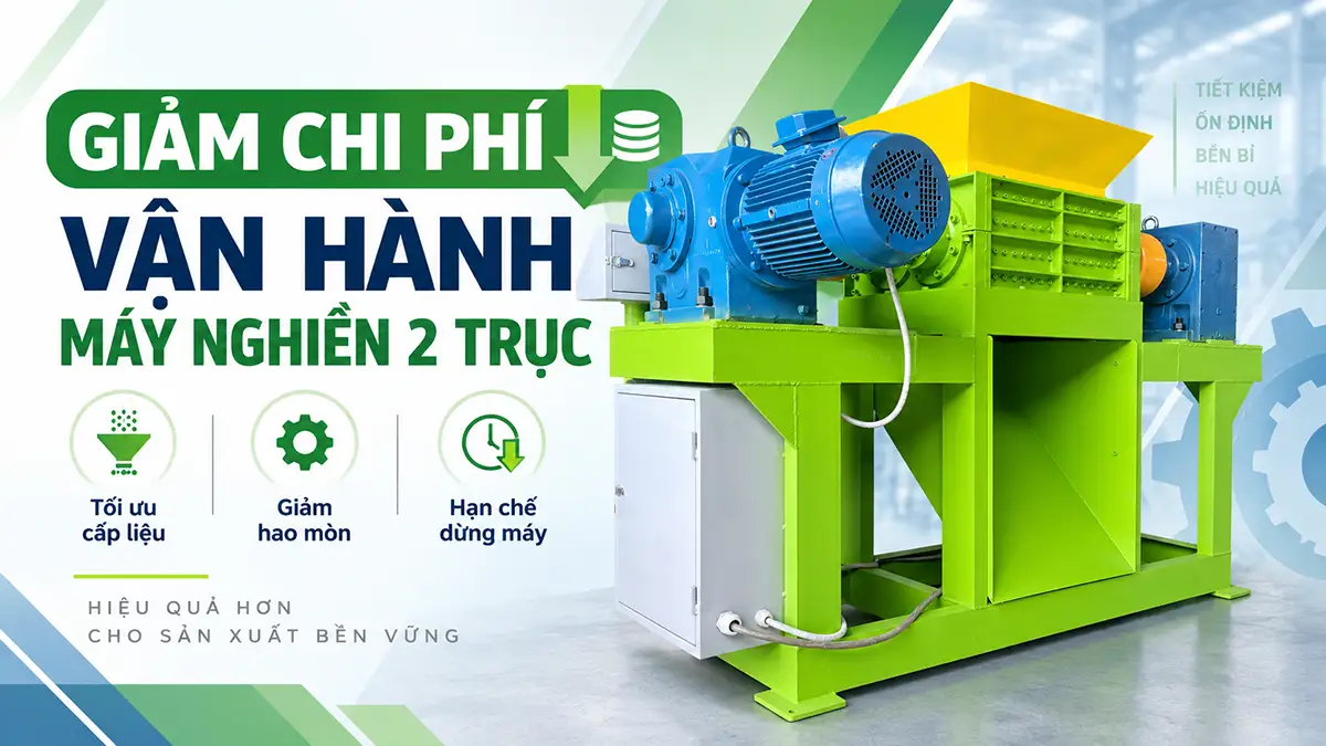 Làm sao giảm chi phí vận hành máy nghiền 2 trục: Cách tối ưu hiệu quả